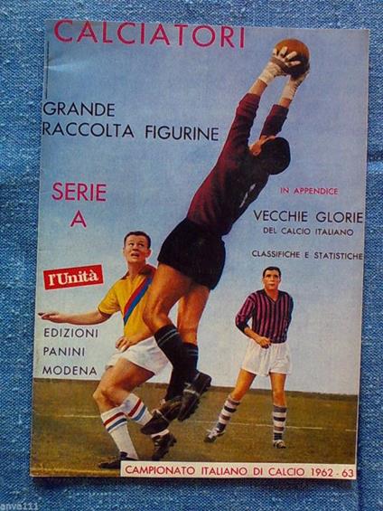 Calciatori / Grande Raccolta Figurine 1962 - 1963 (L' Unità) - copertina