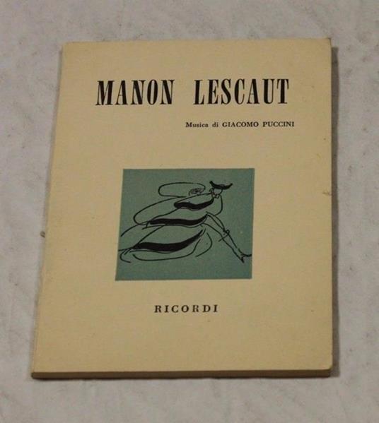 Giacomo Puccini. Manon Lescaut - copertina