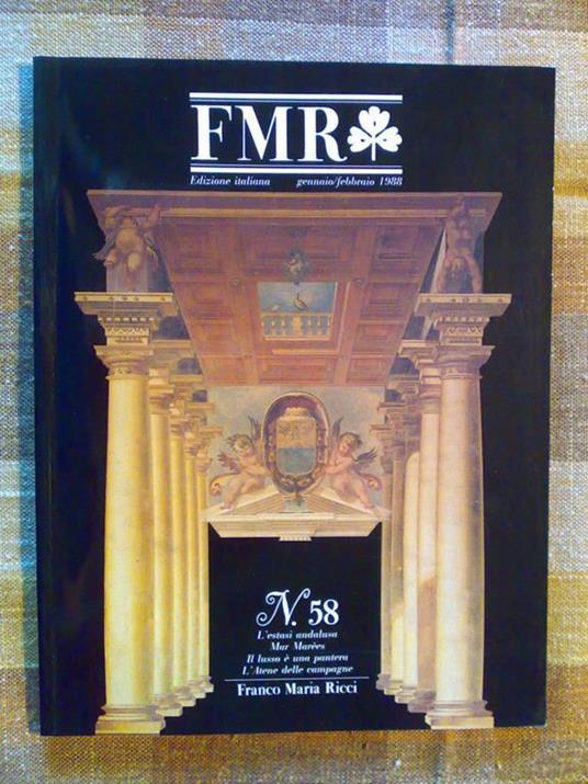 Fmr - Franco Maria Ricci - Num.58 - Genn. Febb. 1988 - copertina