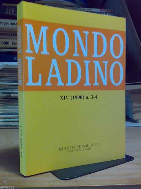 Mondo Ladino / Xiv - 1990 N. 3-4 - copertina