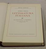 Letteratura italiana volume IV