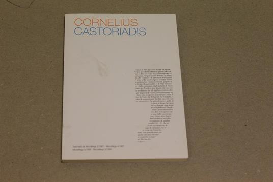 Cornelius Castoriadis - Cornelius Castoriadis - copertina