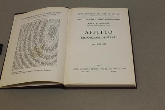 Affitto. Disposizioni generali. Artt. 1615-1627. Commentario Codice civile - Emilio Romagnoli - 2