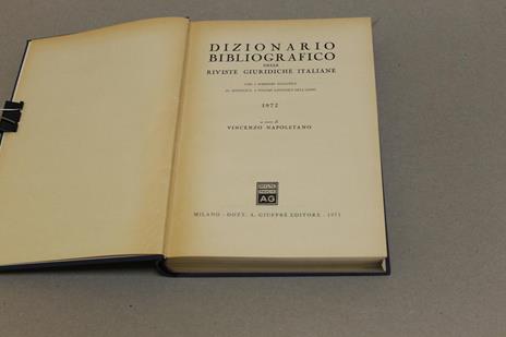 Dizionario bibliografico delle riviste giuridiche italiane 1972 - 2