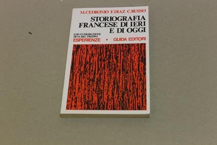 Storiografia francese di ieri e di oggi - copertina