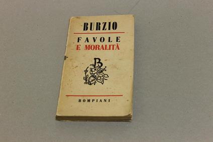 Favole e moralità - Filippo Burzio - copertina
