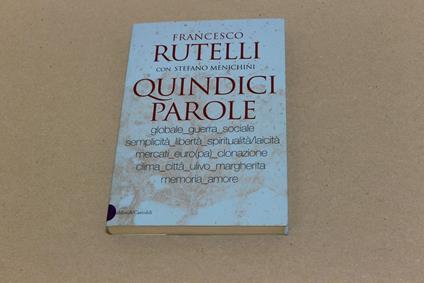 Quindici parole - Francesco Rutelli - copertina