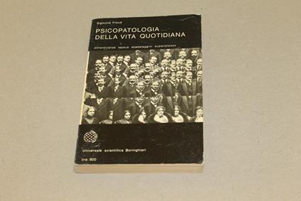 Pisicopatologia della vita quotidiana - Sigmund Freud - copertina