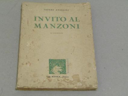 Invito al Manzoni - Cesare Angelini - copertina