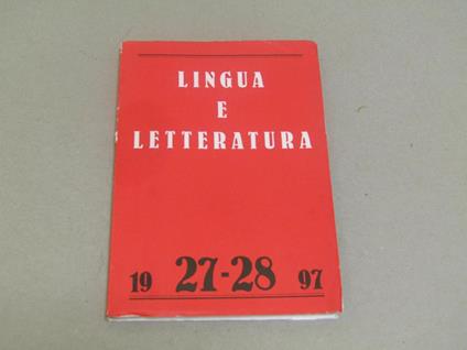 Lingua e letteratura - copertina