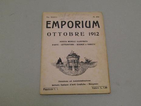 Emporium (Novembre, Ottobre E Luglio 1912) - copertina