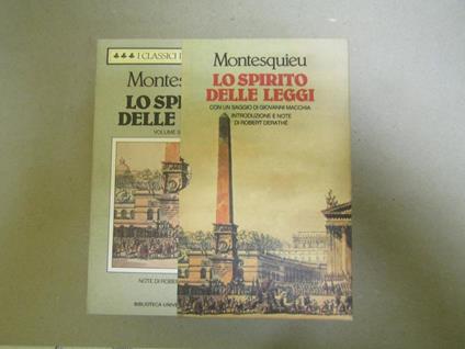 Lo Lo spirito delle leggi - Charles L. de Montesquieu - copertina