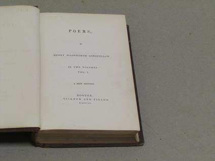 Poems - Voll. I - II - Henry Wadsworth Longfellow - copertina