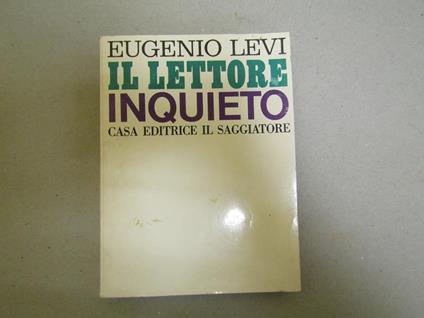 Il Il Lettore Inquieto - Eugenio Levi - copertina