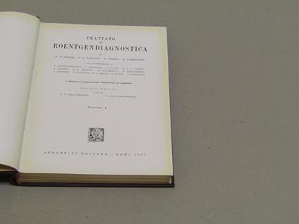 Aa. Vv. Trattato Di Roentgendiagnostica. Volume I - copertina