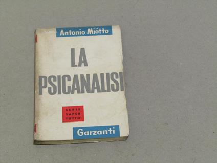 La psicanalisi - Antonio Miotto - copertina