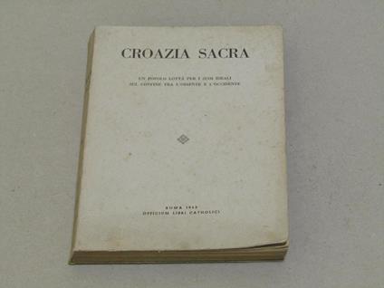 Aa. Vv. Croazia Sacra - copertina