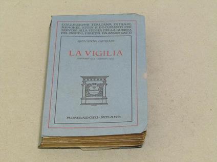 La vigilia - Giovanni Giuriati - copertina