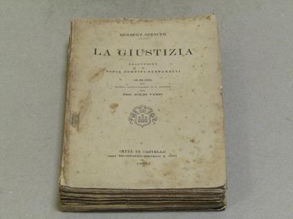 La giustizia - Herbert Spencer - copertina