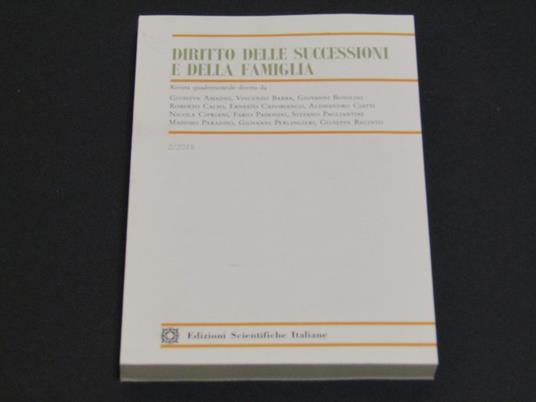 Aa.Vv., Diritto Delle Successioni E Della Famiglia - copertina