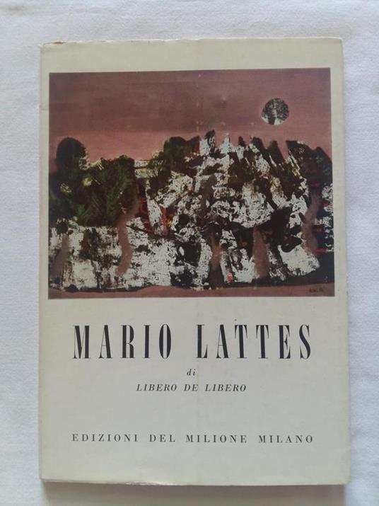 Mario Lattes. Edizioni del Milione. 1957 - I - Libero De Libero - copertina