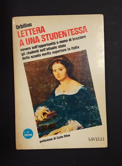 Lettera a una studentessa. Savelli. 1978 - II - copertina