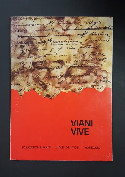 Aa. Vv. Viani Vive. Fondazione Viani. 1974 - copertina