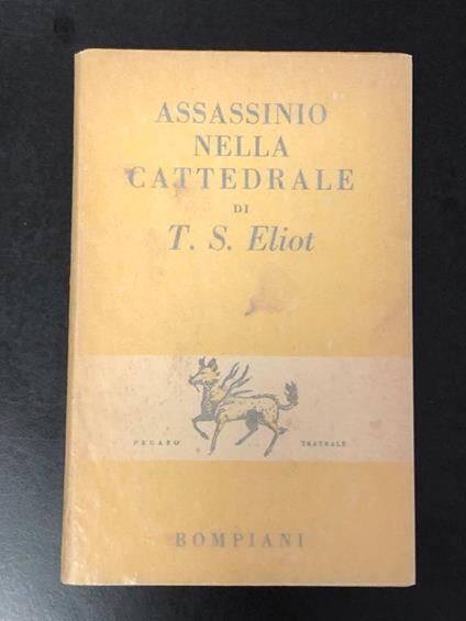 Assassinio nella cattedrale. Bompiani 1950 - copertina