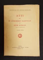 Atti del IV Congresso nazionale di studi romani. Istituto di Studi Romani. 1938. 5 voll