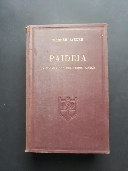 Paideia. La Nuova Italia. 1930-I - Werner Jaeger - copertina