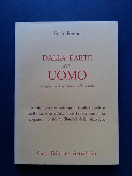 Dalla parte dell'uomo. Astrolabio. 1971-I - Erich Fromm - copertina