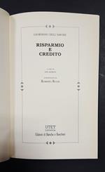 Risparmio e credito. Utet. 1996. Con cofanetto