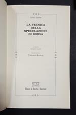 La tecnica della speculazione di borsa. Utet. 1994. Con cofanetto