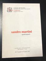 Sandro Martini. Quattroquarti. Comune di Livorno 1992