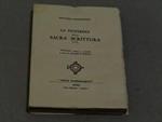 La dottrina sulla sacra scrittura. Casa Editrice Atanòr. 1952-I