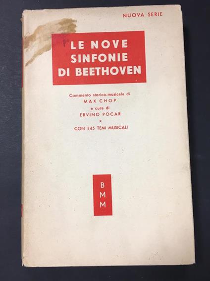 Le nove sinfonie di Beethoven. A cura di Mondadori. 1952-I - Ervino Pocar - copertina