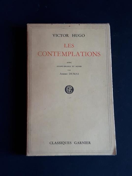 Les contemplations. Editions Garnier. 1950 - I - Victor Hugo - copertina