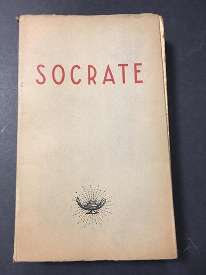 Socrate. Garzanti. 1944 - Antonio Banfi - copertina