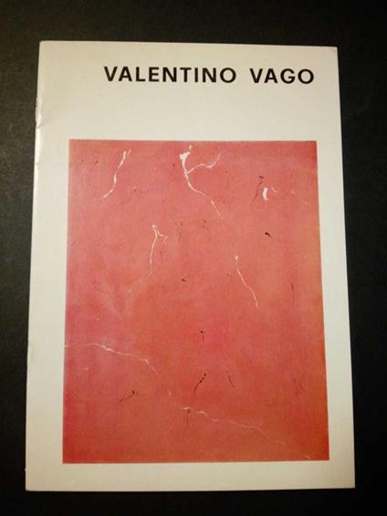 Valentino Vago. Galleria contini. 1971 - Cesare Vivaldi - copertina
