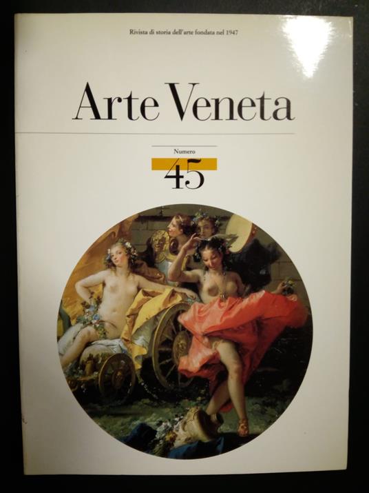 AA.VV. Arte Veneta. Numero 45. Electa. 1993 - copertina