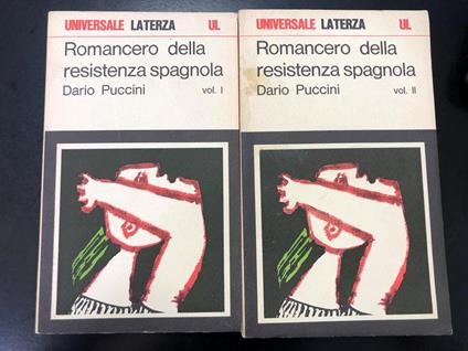 Romancero della resistenza spagnola. Laterza 1970. 2 voll - Dario Puccini - copertina