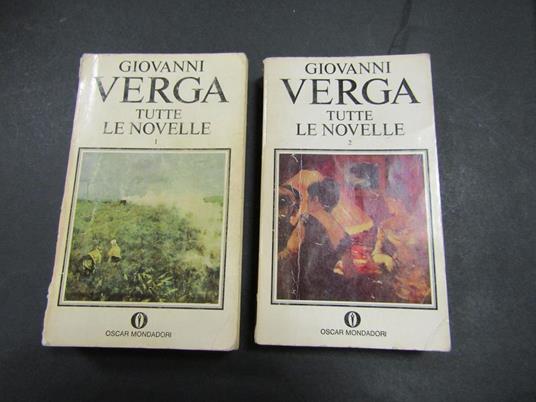 Tutte le novelle. Mondadori. 1969. 2 voll - Giovanni Verga - copertina