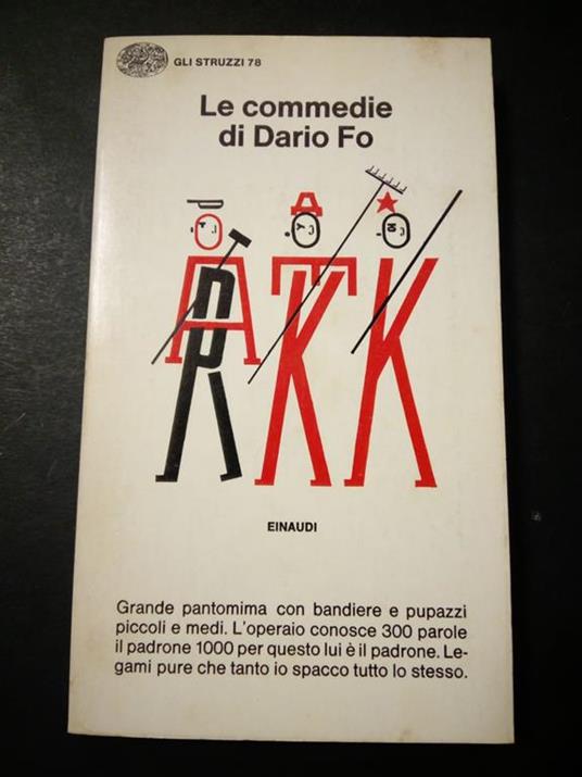 Le commedie di Einaudi. 1975 - Dario Fo - copertina