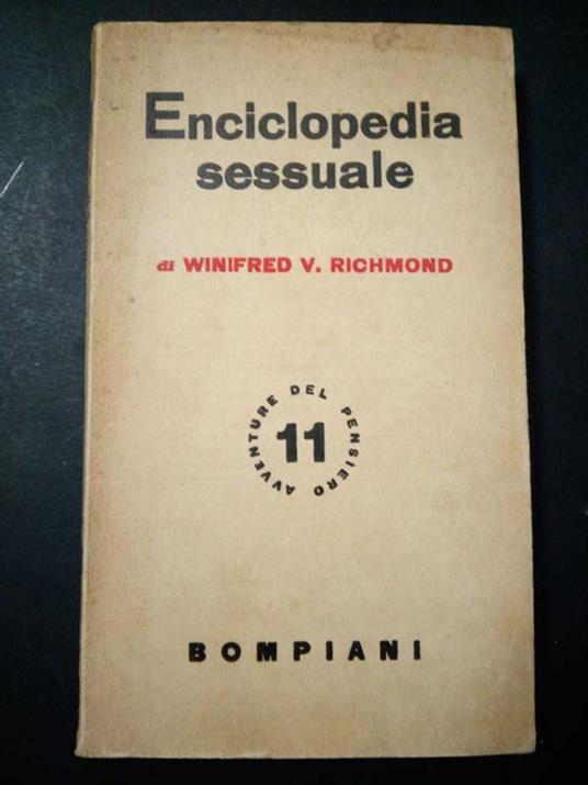 Enciclopedia sessuale. Bompiani. 1948 - copertina