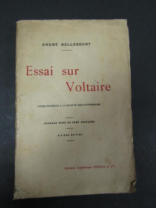 Essai sur Voltaire. Perrin et Cie. 1925 - copertina