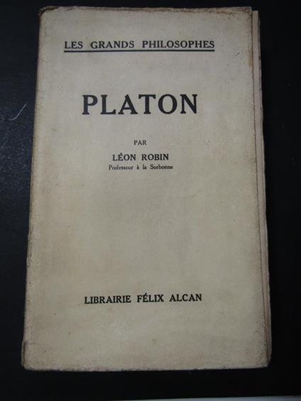 Robin Leon. Platon. Librairie felix alcan. 1935 - Robin Long - copertina