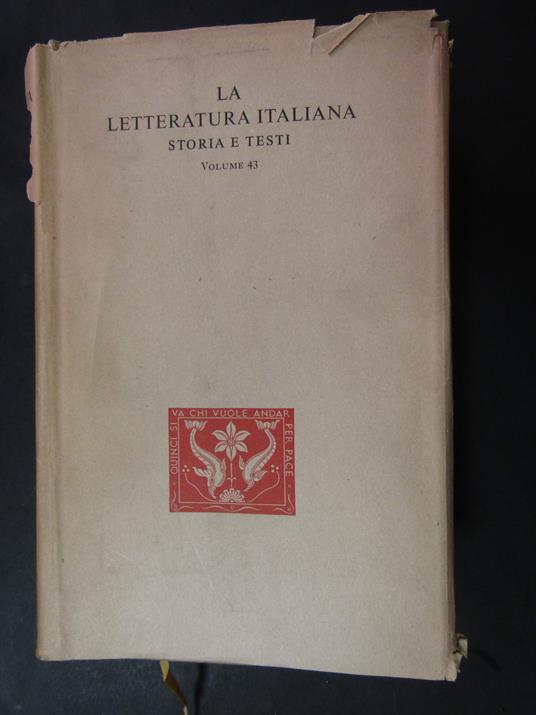 Vico Giambattista. Opere, Ricciardi. 1953 - Giambattista Vico - copertina