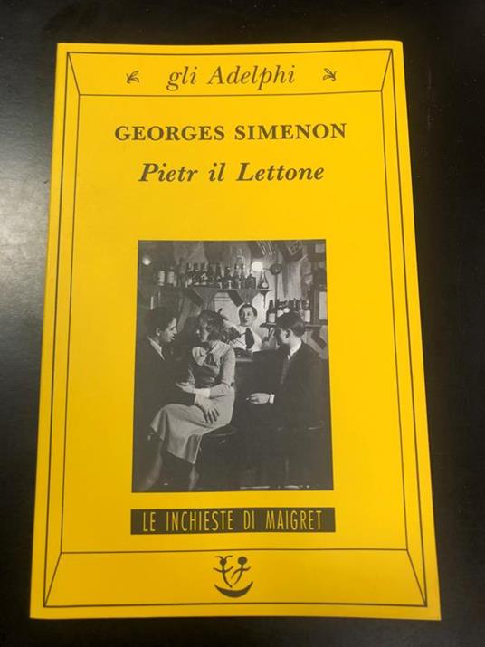 Pietr il Lettone. Adelphi 1999 - Georges Simenon - copertina