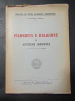 Filosofia e religione in Antonio Rosmini. S.A.L.E. 1952