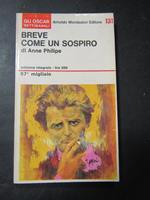 Breve come un sospiro. Mondadori. 1967-I